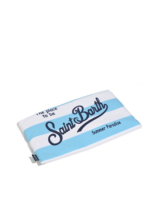 Telo mare Aidan in microfibra a righe Azzurro Bianco Mc2 Saint Barth | AID000102689L